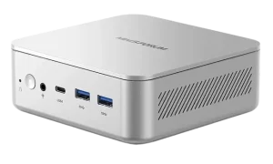 Mini PC Minisforum EliteMini AI370 avec processeur AMD Ryzen AI 9 HX 370, design compact et options d'achat.